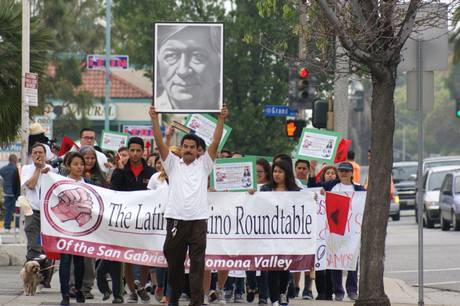 peregrinaje en honor de Cesar Chavez