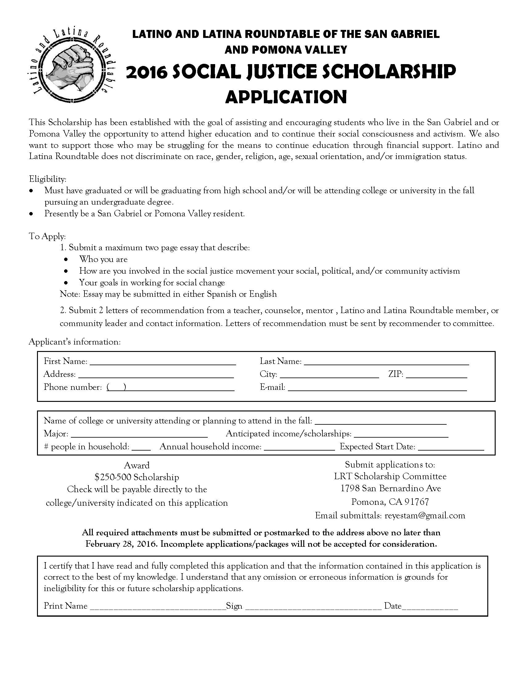 LRT Scholarship Application 2016 (1)